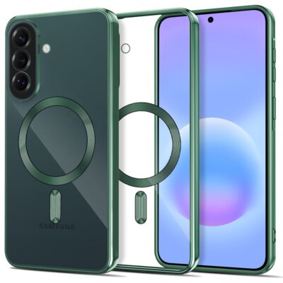 Etui TECH-PROTECT Magflex MagSafe do Samsung Galaxy A37 5G Przezroczysto-zielony