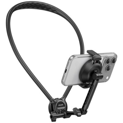 Uchwyt na szyję USAMS JoyGo JOY02 Neck Mount Czarny