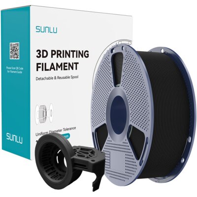 Filament SUNLU High-Speed Matte PETG, Średnica 1.75 mm, 1 kg Czarny