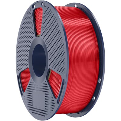 Filament SUNLU PLA+, Średnica 1.75 mm, 1 kg Przezroczysty czerwony