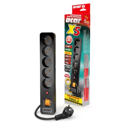 Listwa ACAR X5 (1.5 m) Czarny