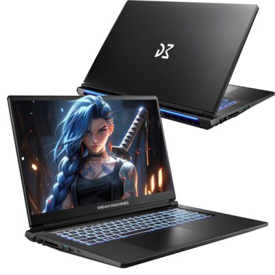 Laptop DREAMMACHINES RG5050-17PL33 17.3" 144Hz i5-13420H 16GB RAM 1TB SSD GeForce RTX5050 DLSS 4