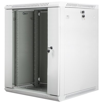 Szafa RACK LANBERG 19" 15U WF01-6615-10S 600 x 600 mm, Wisząca Szary