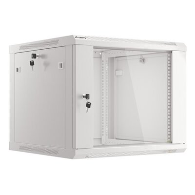 Szafa RACK LANBERG 19" 9U WF01-6609-10S 600 x 600 mm, Wisząca Szary