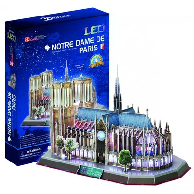 Puzzle 3D CUBIC FUN LED Notre Dame L173H (149 elementów)