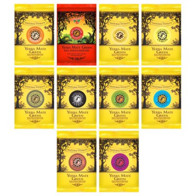 Zestaw próbek Yerba Mate MATE GREEN (10 sztuk)