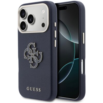Etui GUESS FW Resing Logo do Apple iPhone 17 Pro Max Niebieski
