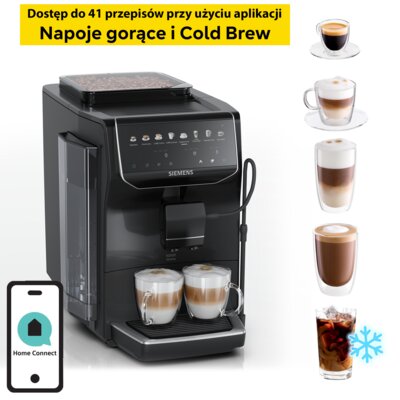 Ekspres SIEMENS EQ.500 TP553E09 iAroma (Cold Brew dostępne z aplikacji mobilnej)