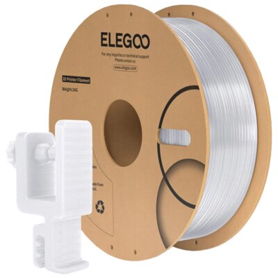 Filament ELEGOO PC, Średnica 1.75 mm, 1 kg Przezroczysty