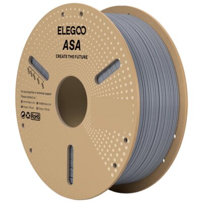 Filament ELEGOO ASA, Średnica 1.75 mm, 1 kg Szary
