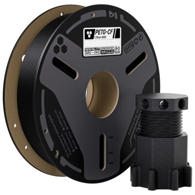 Filament ELEGOO PETG-CF, Średnica 1.75 mm, 0.5 kg Czarny