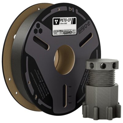 Filament ELEGOO PETG-CF, Średnica 1.75 mm, 0.5 kg Szary
