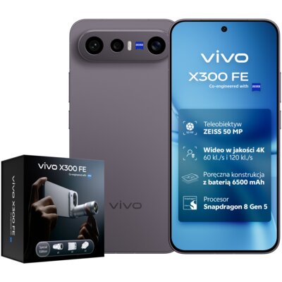 Smartfon VIVO X300 FE 5G 12/512GB 6.31" 120Hz Czarny + Zestaw fotograficzny