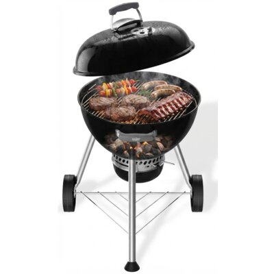 Grill ogrodowy węglowy WEBER Compact Kettle 1502054 Zamykany, okrągły, na kółkach