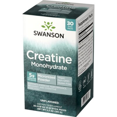 Monohydrat kreatyny SWANSON (30 saszetek)