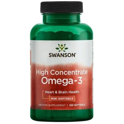 Kwasy Omega 3 SWANSON High Concentrate (120 kapsułek)