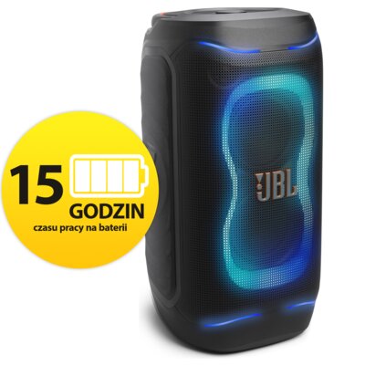 Power Audio JBL PartyBox 130, 200W, Bluetooth, Bateria 15 godzin, AI Sound Boost, Wejście mikrofonowe i gitarowe, Tryb TWS, IPX 4