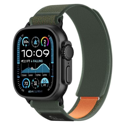 Pasek TECH-PROTECT Nylon Elite do Apple Watch do koperty 44/45/46/49mm Zielono-pomarańczowy