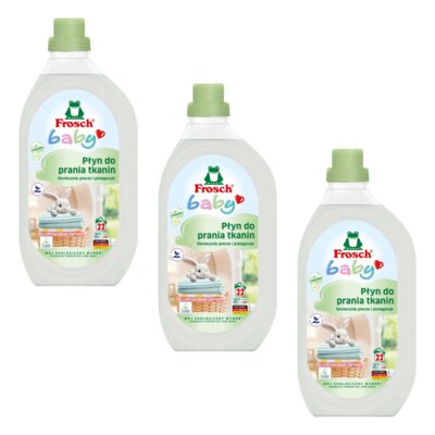 Koncentrat do prania FROSCH Baby 3 x 1550 ml Uniwersalny hipoalergiczny, dla niemowląt