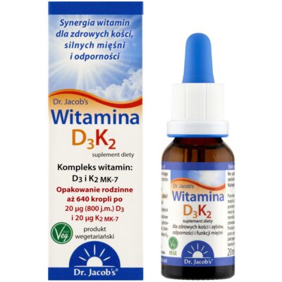 Kompleks witamin DR. JACOB'S D3K2 (20 ml)