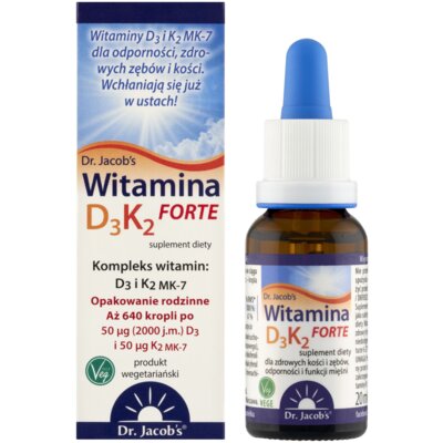 Kompleks witamin DR. JACOB'S D3K2 Forte (20 ml)