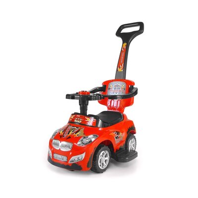 Jeździk MILLY MALLY Happy Czerwony rączka