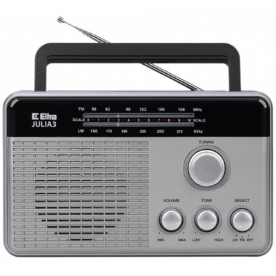 Radio ELTRA Julia 3 Analogowe Przenośne Srebrny