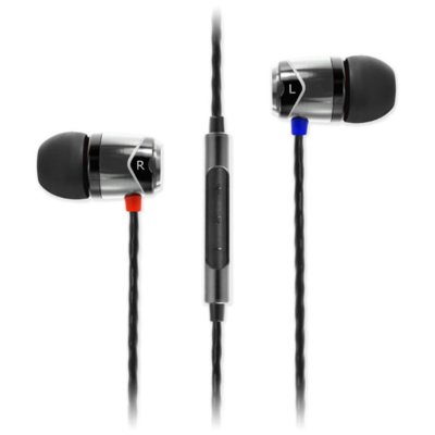 Słuchawki dokanałowe SOUNDMAGIC E10C Czarno-srebrny
