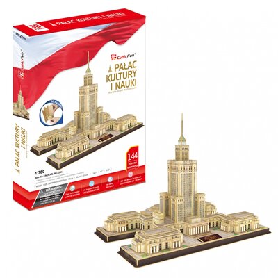 Puzzle 3D 144 el. Pałac Kultury i Nauki. Zestaw XL