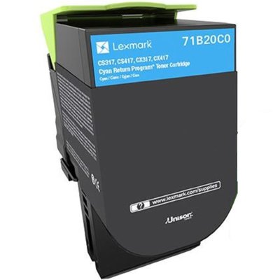 Toner LEXMARK 71B20C0 Cyjan