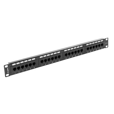 Patch panel LANBERG 19" PPU5-1024-B Czarny