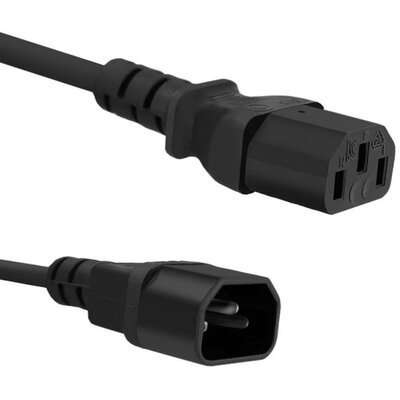 Kabel zasilający IEC 60320 C13 - IEC 60320 C14 QOLTEC 53899 5 m