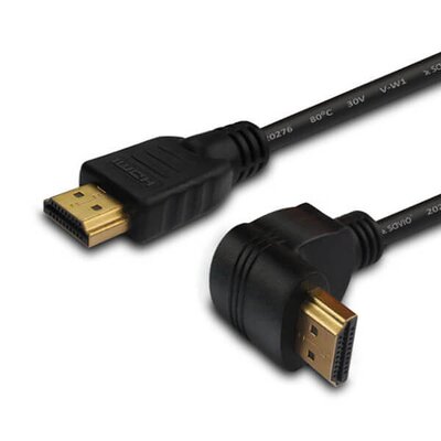 Фото - Кабель SAVIO Kabel HDMI - HDMI  CL-109 2.0 4K kątowy 3 m 