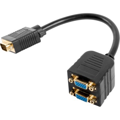Adapter VGA - 2x VGA LANBERG 0.2 m