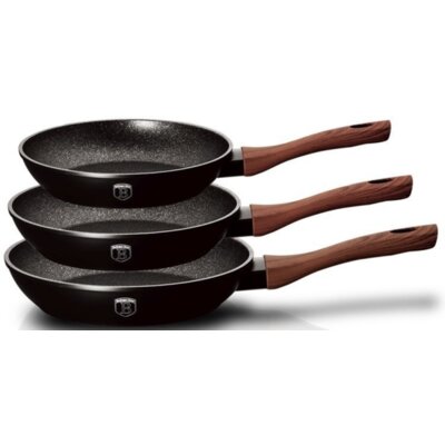 Zestaw patelni BERLINGER HAUS Ebony Rosewood Collection BH/1727 (3 elementy)