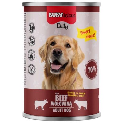 Karma dla psa BUBA BUBAlicious Daily z wołowiną 400 g