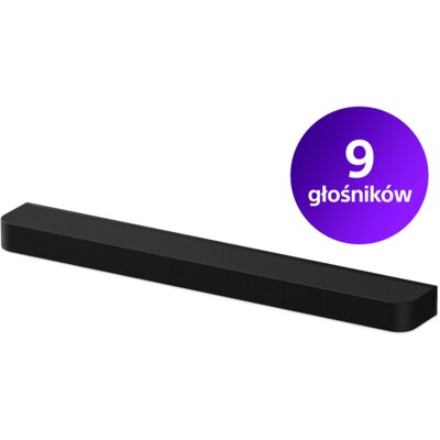 Soundbar SONY BRAVIA Theatre Bar 7 HT-A7100 Czarny 5.0.2-kanałowy, 505W, HDMI eARC, 8K HDR, Wi-Fi, BT, Dolby Atmos