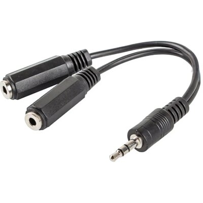 Adapter Jack 3.5 mm - 2x Jack 3.5 mm LANBERG 0.1 m