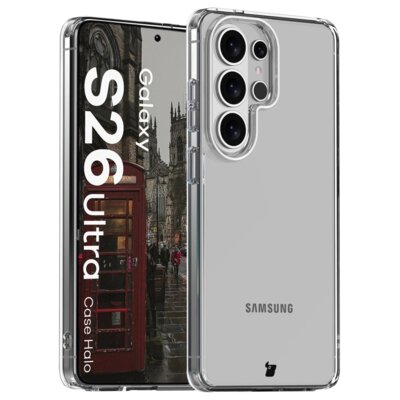 Etui BIZON Halo do Samsung Galaxy S26 Ultra Przezroczysty