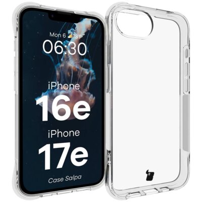 Etui BIZON Salpa do Apple iPhone 16e/17e Przezroczysty