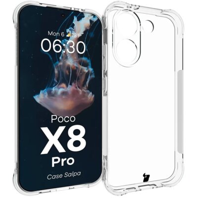 Etui BIZON Salpa do Xiaomi Poco X8 Pro Przezroczysty