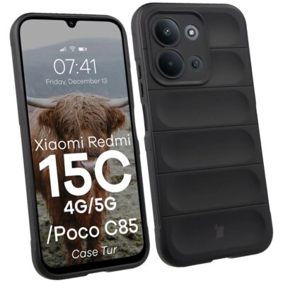 Etui BIZON Tur do Xiaomi Redmi 15C 4G/5G/Poco C85 Czarny