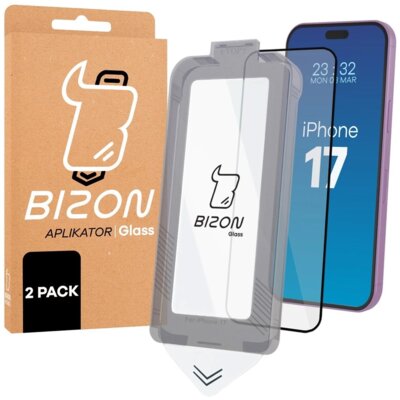 Szkło hartowane BIZON do Apple iPhone 17 (2 szt.)