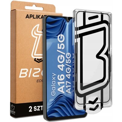 Szkło hartowane BIZON Aplikator Edge do Samsung Galaxy A16 4G/5G/A17 4G/A17 5G (2 szt.)
