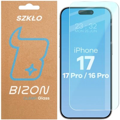 Szkło hartowane BIZON Clear do Apple iPhone 16 Pro/17/17 Pro