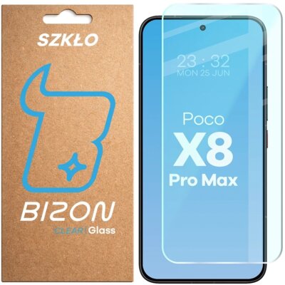 Szkło hartowane BIZON Clear do Xiaomi Poco X8 Pro Max