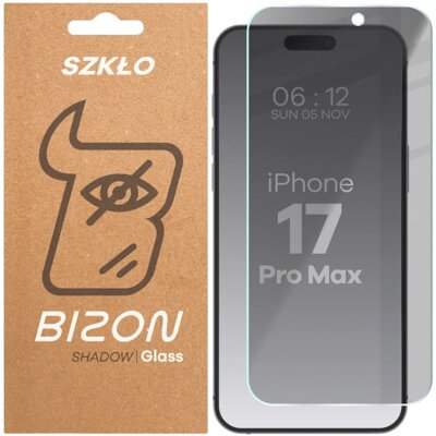 Szkło hartowane BIZON Clear Shadow do Apple iPhone 17 Pro Max
