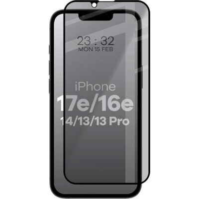 Szkło prywatyzujące BIZON Edge Shadow do Apple iPhone 17e/16e/14/13/13 Pro