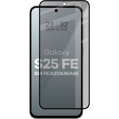 Szkło prywatyzujące BIZON Edge Shadow do Samsung Galaxy S25 FE/S24 FE/A37 5G/A36 5G/A56 5G