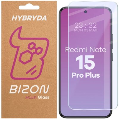Szkło hybrydowe BIZON Hybrid Mule do Xiaomi Redmi Note 15 Pro+ 5G